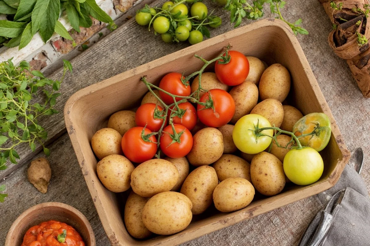 can you plant potatoes and tomatoes together