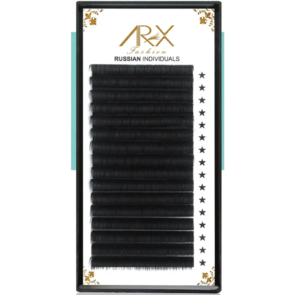 

Own Brand set russian mink private lable label packaging box premium eyelash extensions, Black matt finish