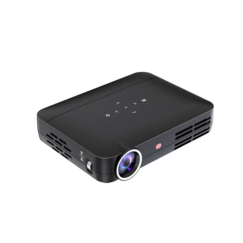 

New design portable dlp pico projector 500 ANSI lumens mini Multimedia outdoor 3D projector video wifi projector, White black