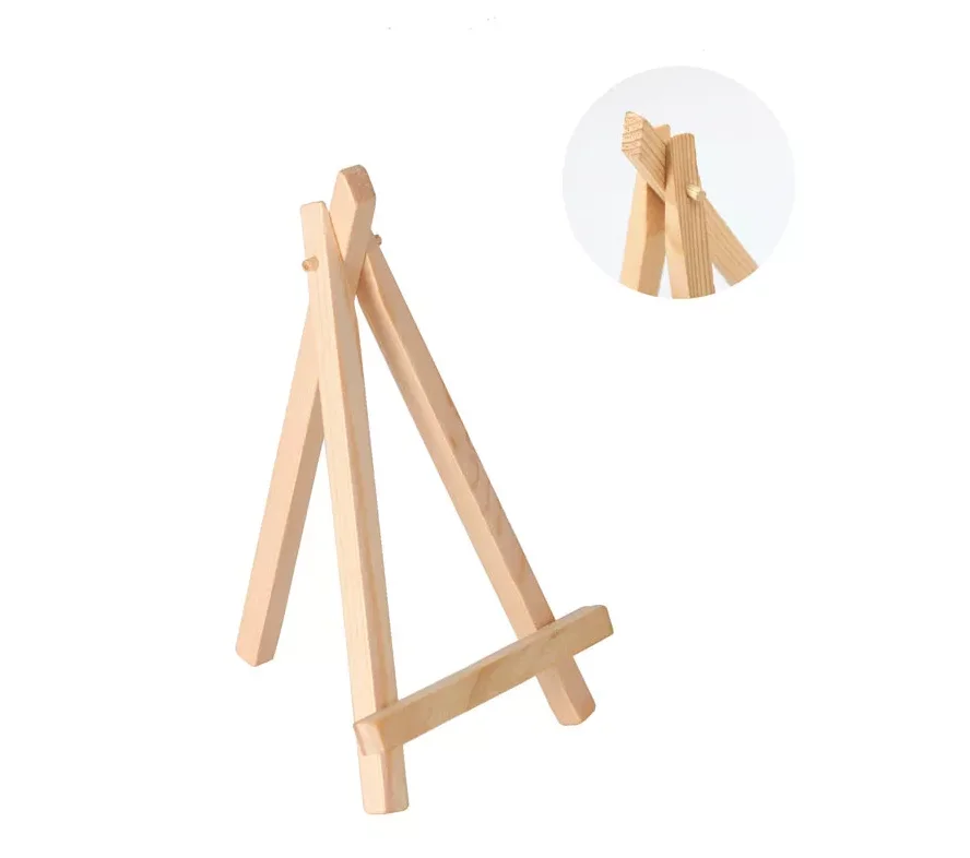 

Wooden Display Stand Natural Wood Tripod A Shape Wooden Desktop Stand Mini Tripod Desktop Display Stand