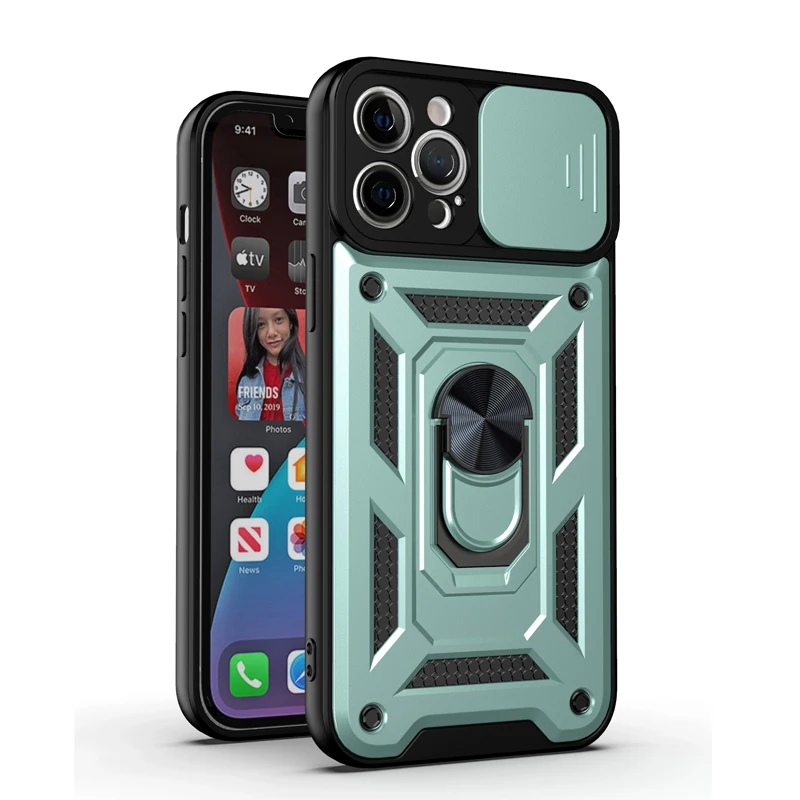 

Amazon Hot Sale Military Grade Protect Camera Mobile Phone Case For iPhone 12 13 Pro Max 11 X Xr Xs Max, 7 colors