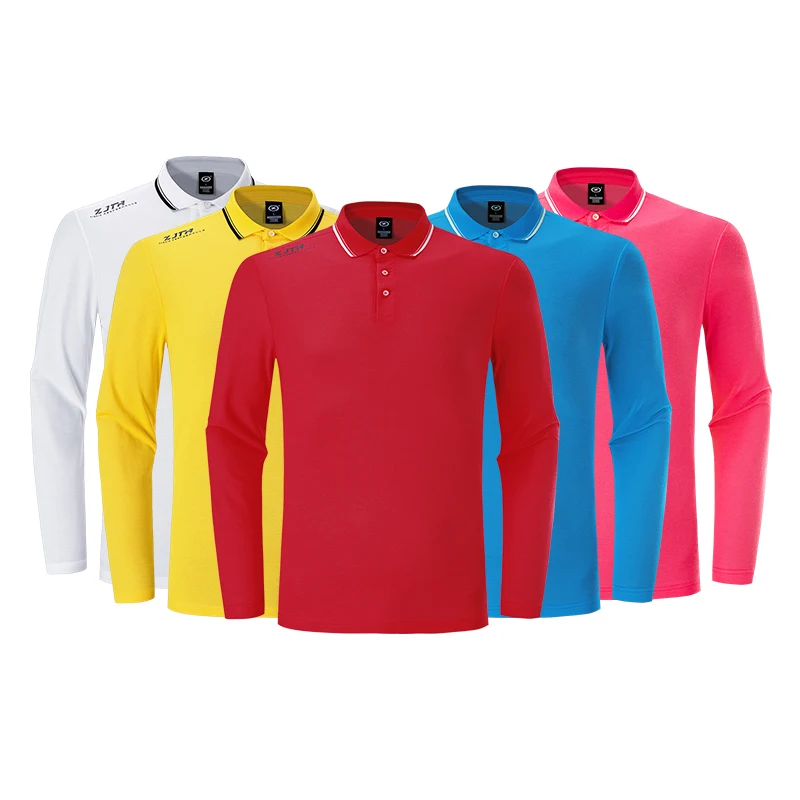 

New Arrival Golf Sportswear Polo Shirt Men Long Sleeve Breathable Cotton Polo Shirt