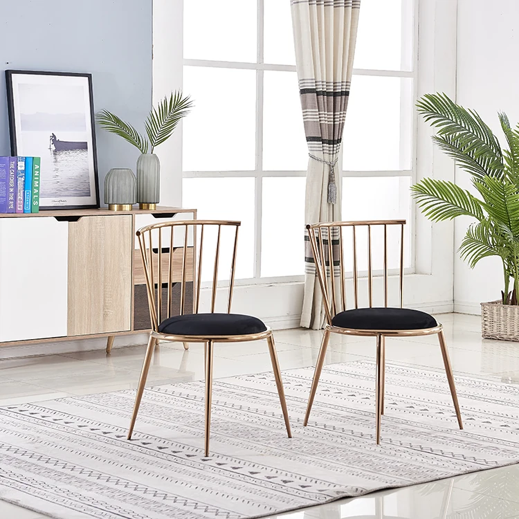 Velvet Stool Dressing Table Chair Back Modern Simple Nordic Bedroom