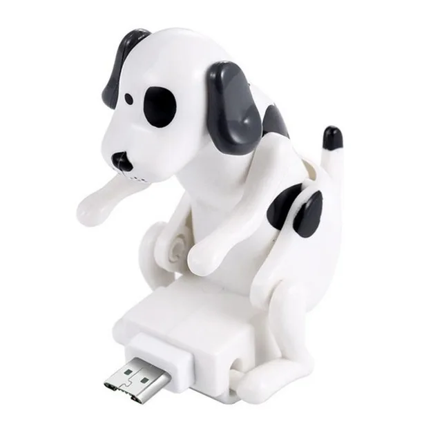

Creative Cute Humping Moving Spotty Dog Toy Smartphone Cable Charger Data 1M Charging Line Cell Phone Accessories