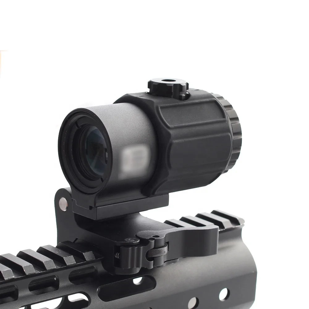 

Tactische G43 Scope 3X vergrootglas scope zicht met schakelaar naar STS snel afneembare QD Mount voor jachtgeweer Gun, Black