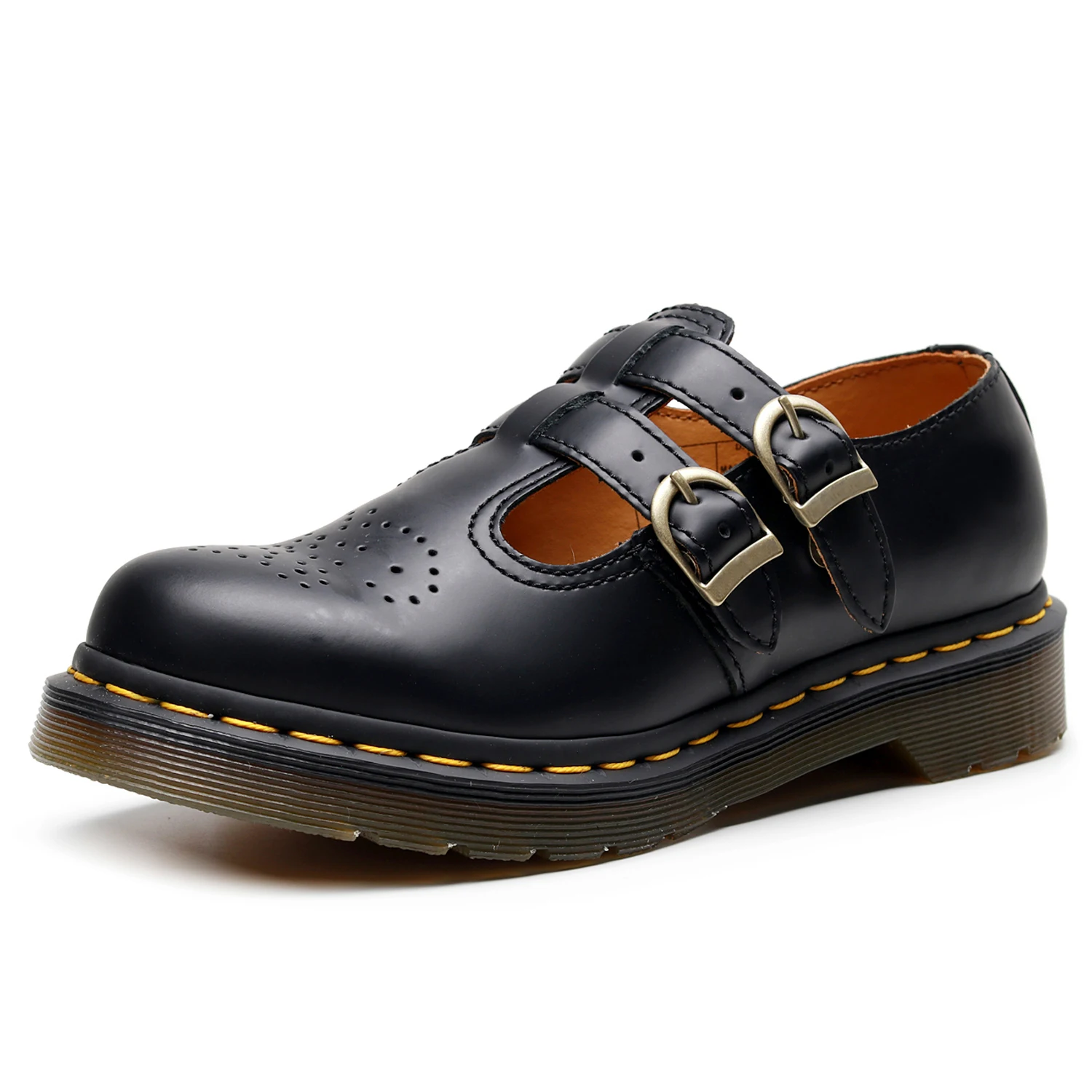 

Women's Doc Buckle Martens Lolita Mary Jane Shoes Genuine Leather Shoes