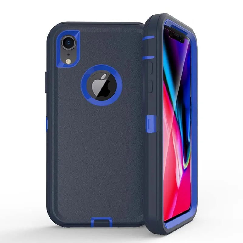 

Useful Thick Strong Protective Cell Phone Cover Case Defender For iPhone X XR XS XS Max 11 12 Heavy Duty Belt Clip Case