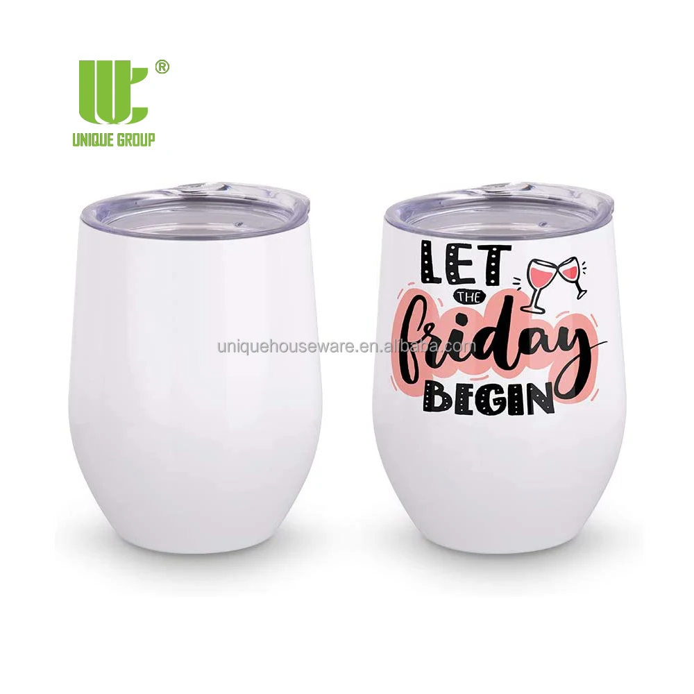 

Unique Group 12oz Stemless Stainless Steel Swig Insulated Wine Sippy Cup Wine Tumbler