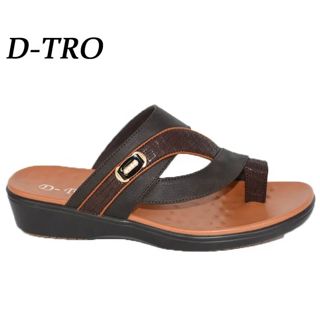 

raw material Factory customization high quality cheap of men rubber slipper, Coffee
