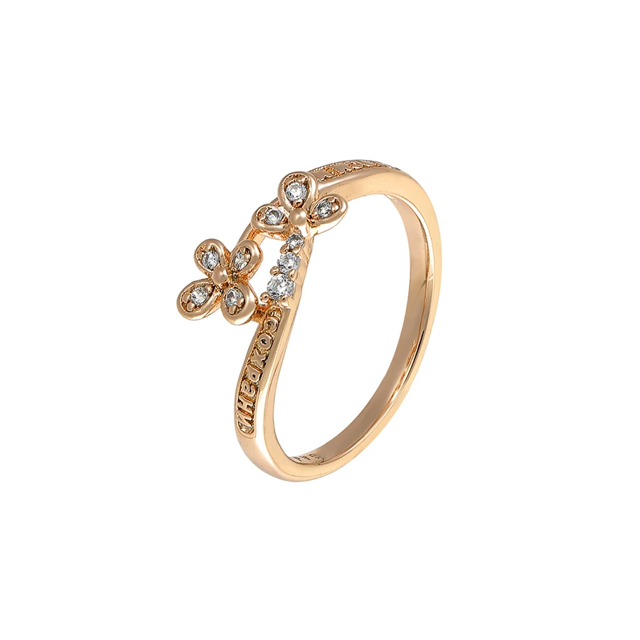 

16595 xuping fashion 18k gold color with CZ stone wholesale elegant women's rings