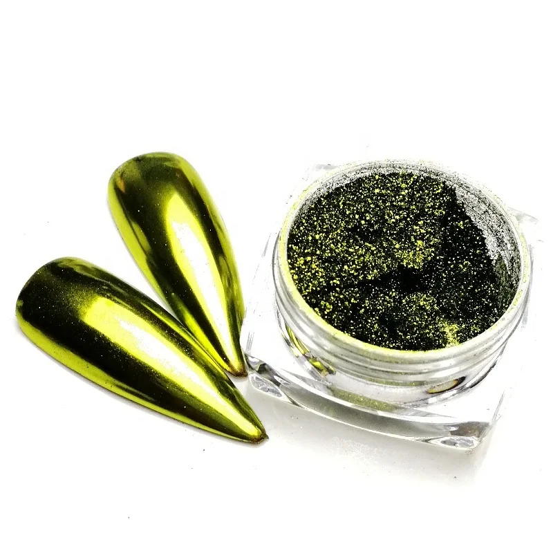 

Chrome hearts powder monomer acrylic press on nails loose pigment powder chrome powder coating mirror effect, 24 colors