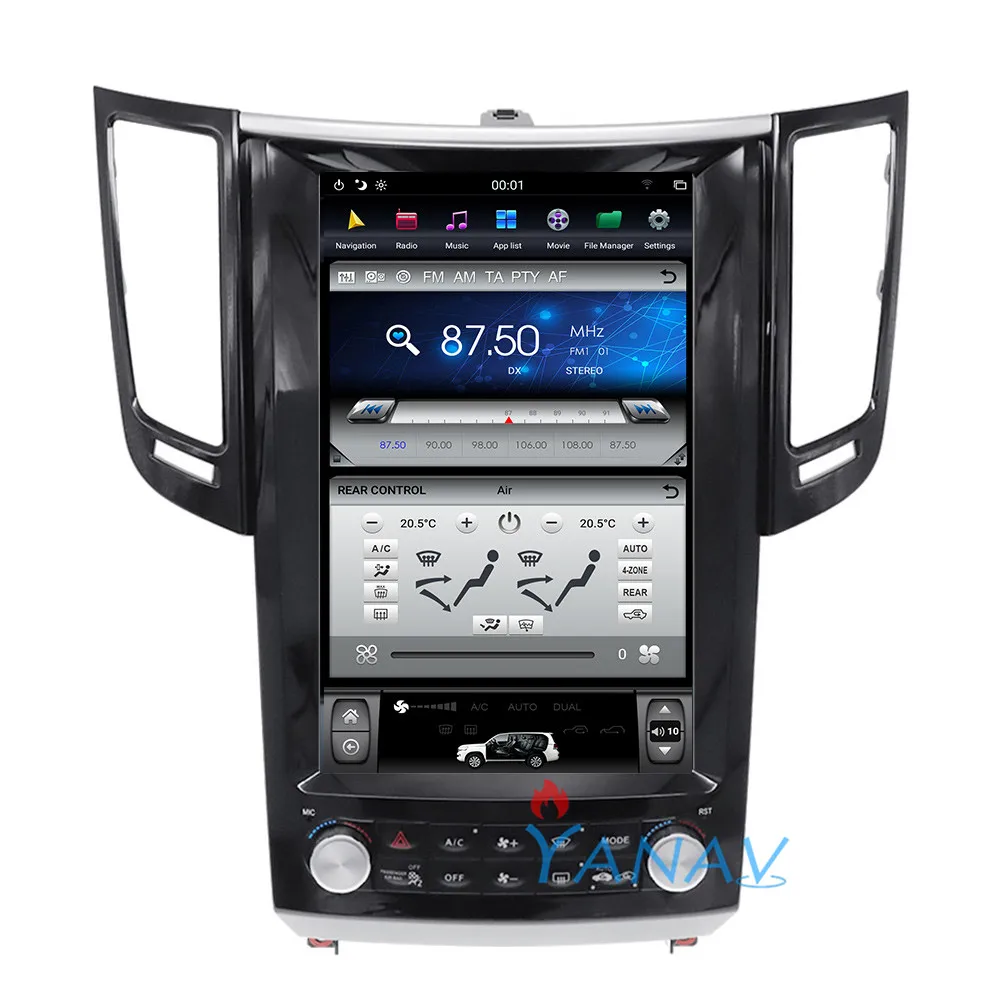 

Tesla style dvd player Car stereo GPS navigation For Infiniti FX FX25 FX35 FX37 qx70 2010-2019 Car radio video multimedia player