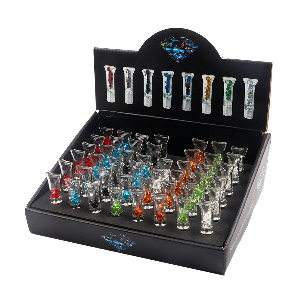 

Wholesale Roll Your Own Smoking Accessories Pipe Glass Rolling Filter Tips, Multi colors