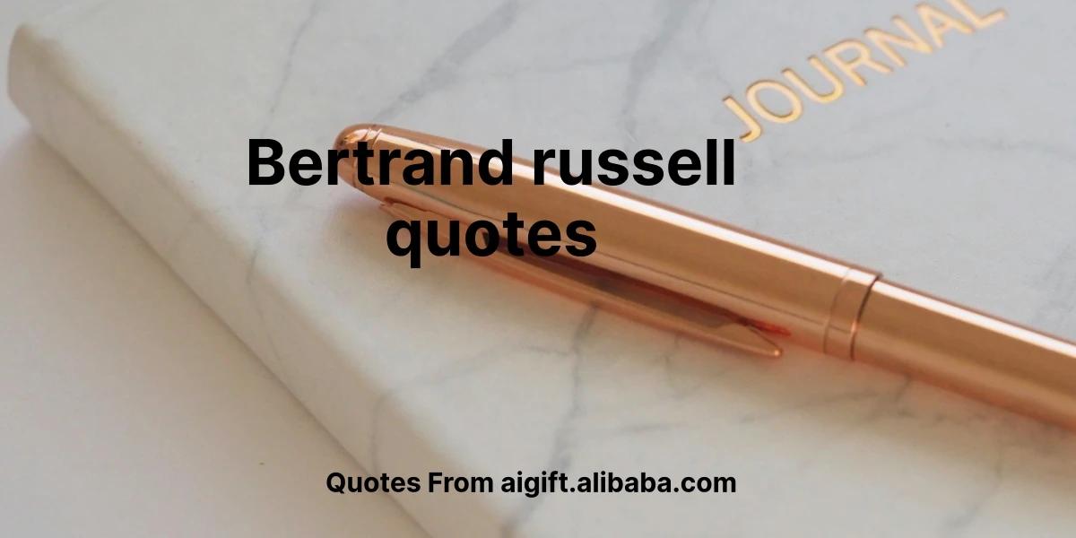 bertrand russell quotes