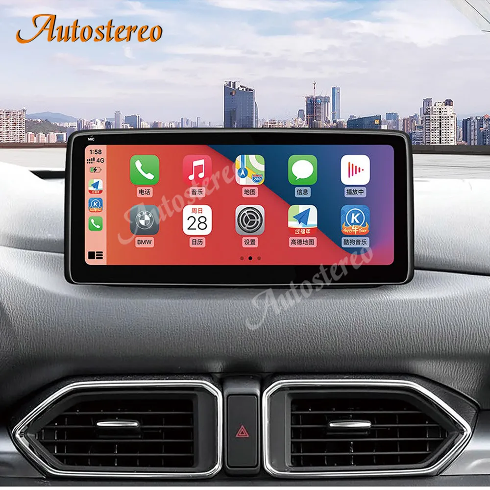 

For Mazda CX-5 2017-2020 Android 10.0 6+128G Car Stereo GPS Navigation Multimedia DSP Player Headunit Auto Radio Recorder Screen