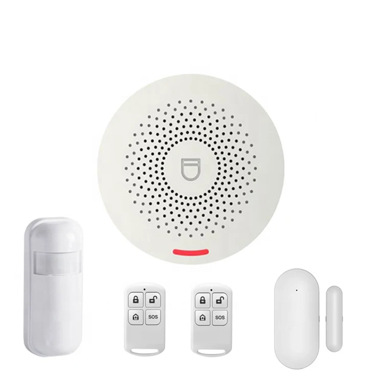 

Tuya Smart Wireless Intelligent Alarm Security System Kit Smart Door Sensor Smart PIR Motion Sensor Remote Control