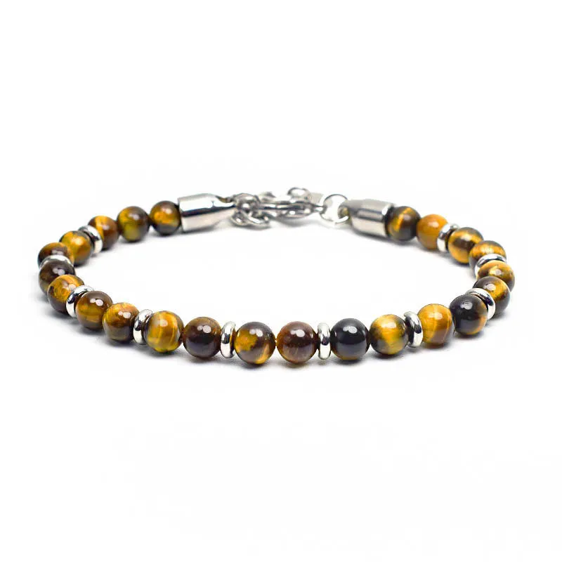 

New Products Jewelry Bead Natural Tiger Eye Stone Bracelet Wholesale
