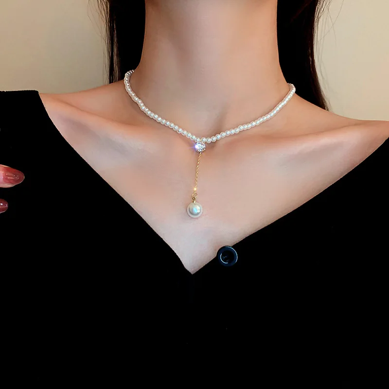 

new design pearls and beads necklace
