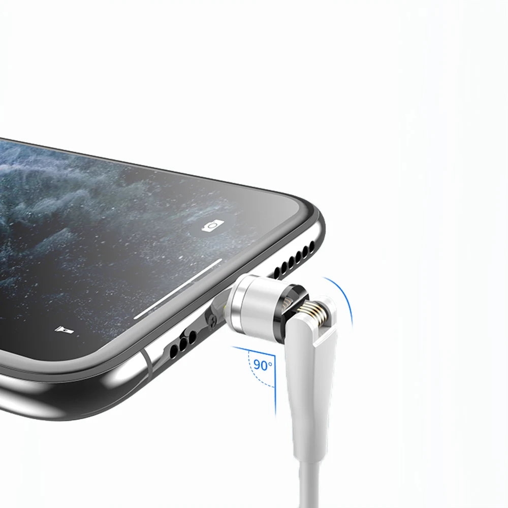 540 Degree Rotating Quick Charging Nylon Braided Rotation Data Cable 3A Fast Charger Type C Micro Rotate Magnetic USB Cable - ANKUX.COM