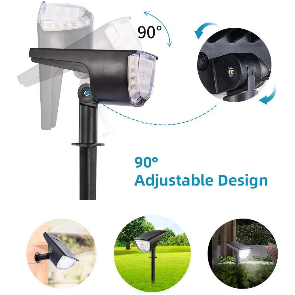 Solar Landscape Spotlights Outdoor Solar Powered Wall Lights Low Voltage Landscape Lights Solar Path Lights details