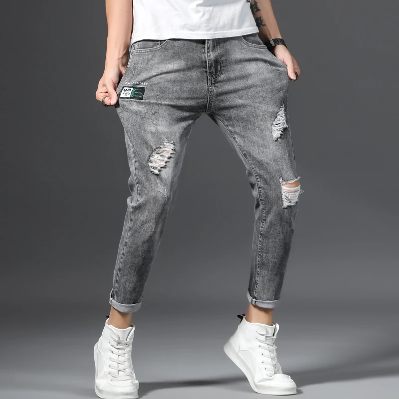 

Jeans For Men Slim Fit Pants Classic 2020 Jeans Male Denim Jeans Designer Trousers Casual Skinny Straight Elasticity Pants, Customized color