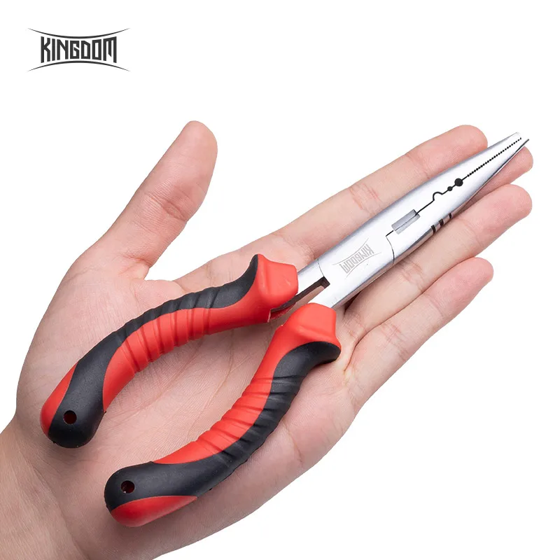 

Kingdom LYQ41 Fishing Pliers With Rubber Handle For Wobblers Hard Bait Fishing Tackle Pliers, 4 colors