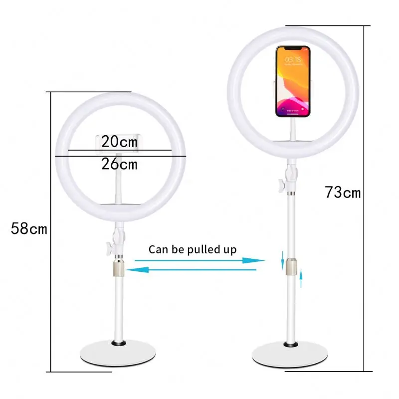 

Online shopping multipurpose desktop rotating stand luz de para celular self ring of light with cellphone holder for video