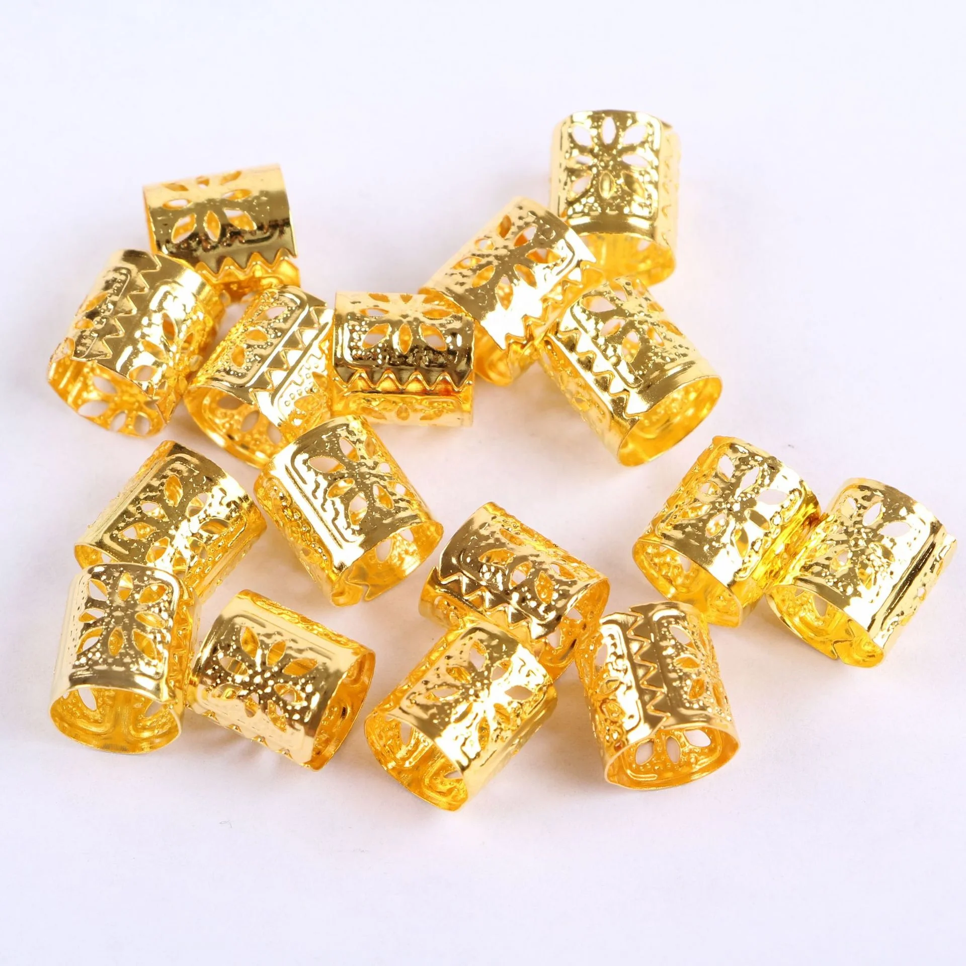

Shang Xiu Hair Beads Rings Cuff Clips Jewelry And Hair Strings For Braids Locs Wire Wraps, Golden silver red blue green purple pink
