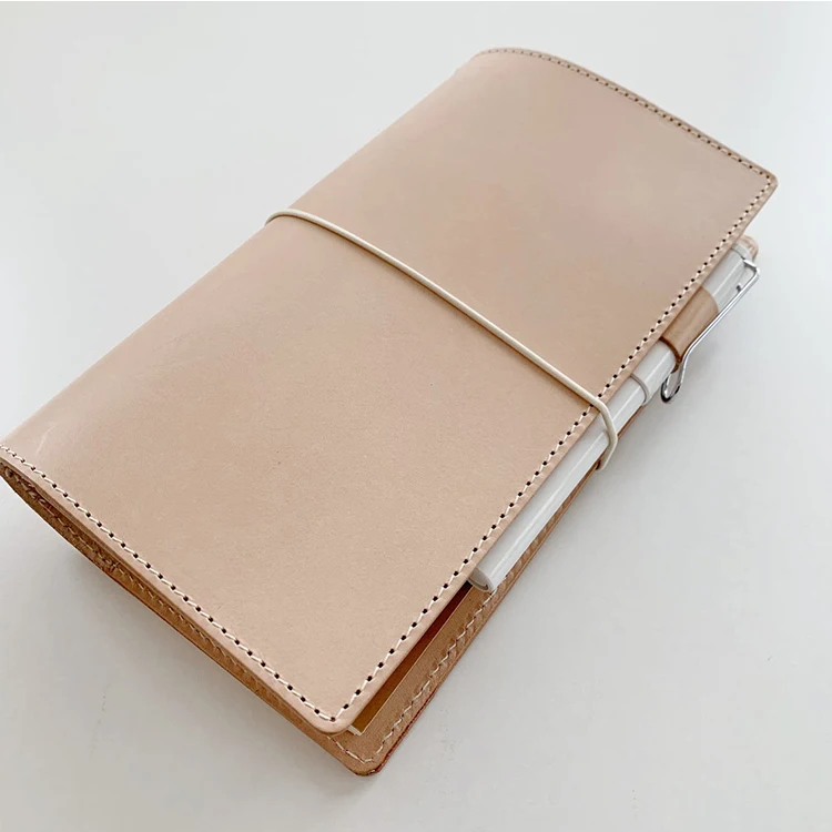 Custom Recyclable Paper Travelers Notebook Cover In Natural Leather ...