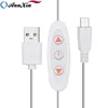 10v USB male to Micro USB dimmer boost three-section switch light cable for LED