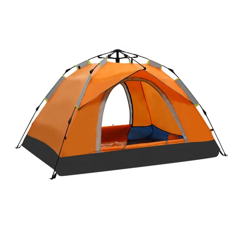 

Solid reliable waterproof windproof family camping outdoor tent, Orange