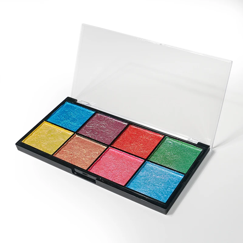 

Private Label Cruelty Free Hydra Vegan Water Activated Cosmetic Duochrome Chameleon Iridescent Eyeliner Pallet, 7 colors