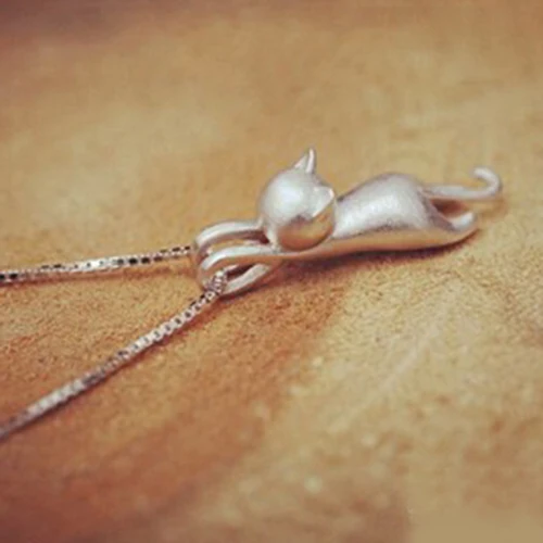 

Artilady Fashion Cat Friendship Necklace For Women Animal Trendy Gift For Women Valentine Jewelry Accessories