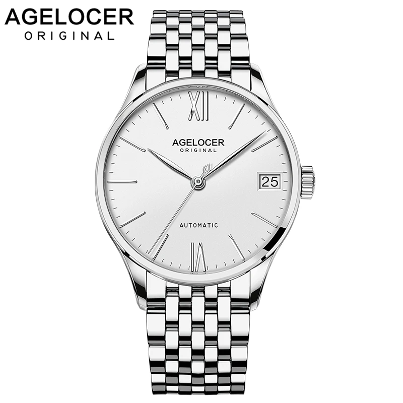 

AGELOCER Top Luxury Brand Men Watch Business Fashion Casual Men Automatic Mechanical Watches Waterproof 7071A9