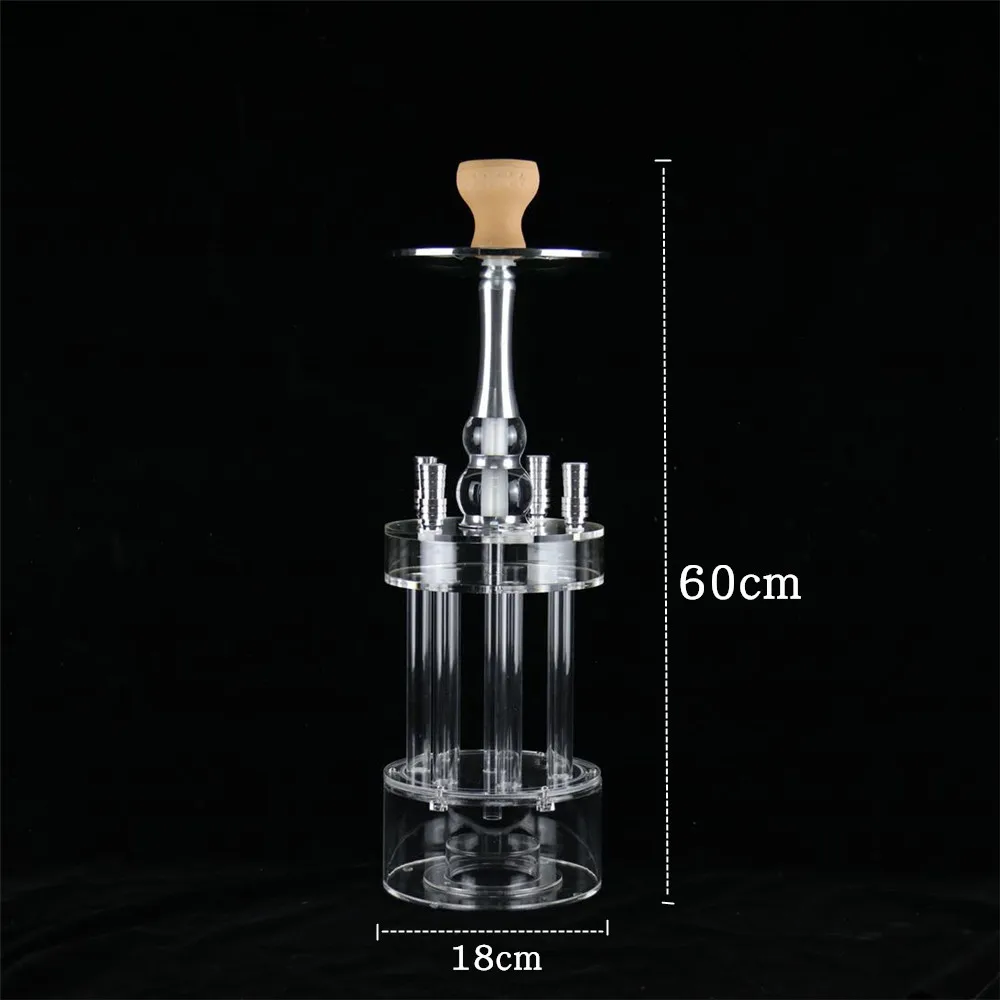 New Design Acrylic 4 Pipes Hookah Tips Accessories Arab Shisha Hookah