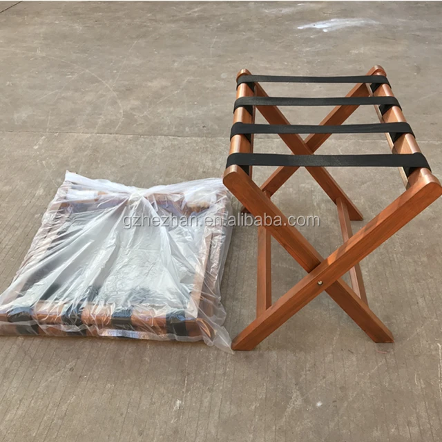 
Hotel Guestroom Solid Birch Wood Folding Luggage Rack luggage rack manufacturer 
