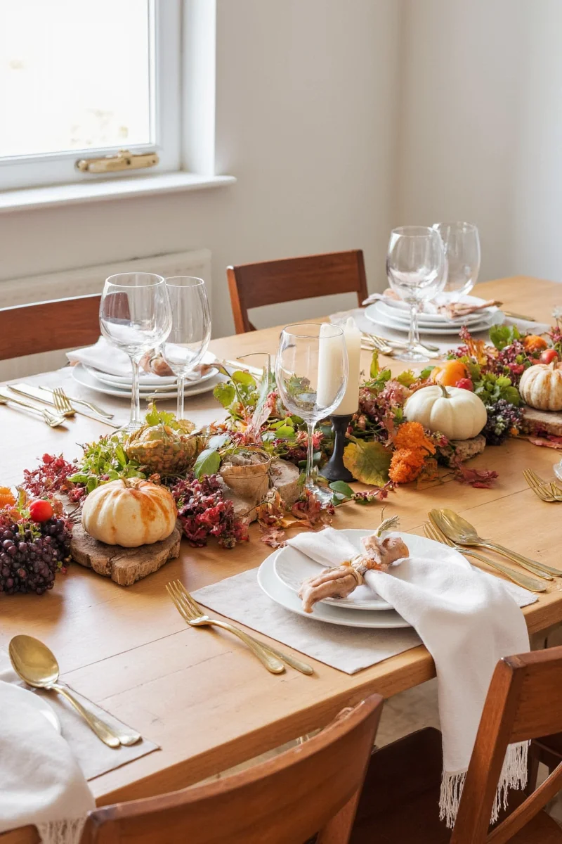 Colorful patterned placemats and matching napkins