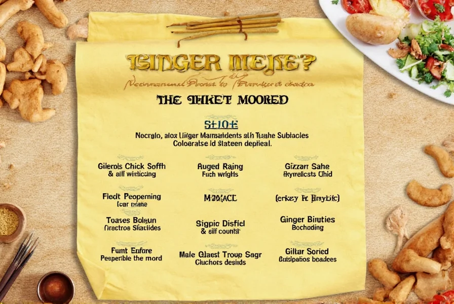 What Is a Ginger Menu? Culinary Guide to Ginger Dishes
