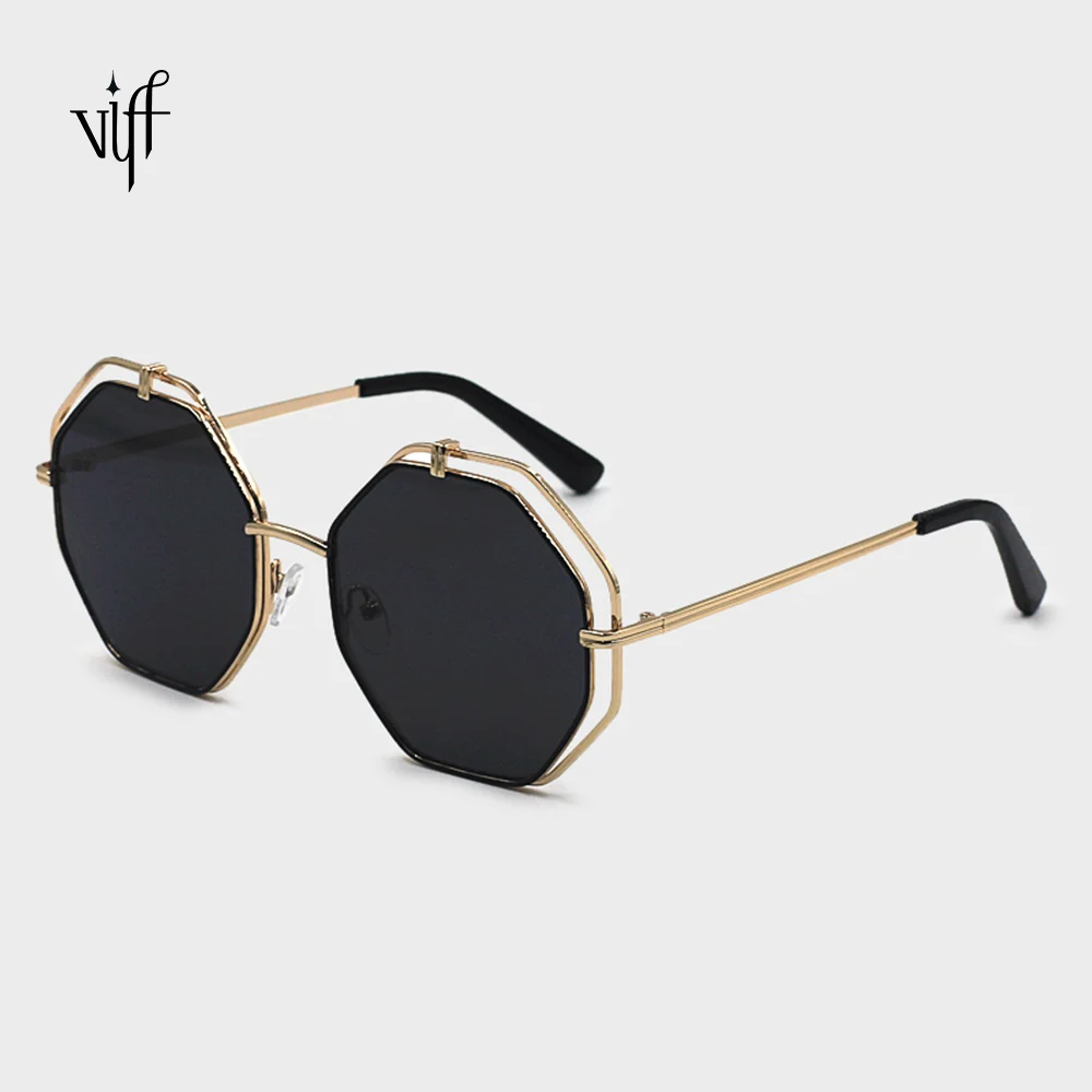 

VIFF 2020 Fashion Sunglasses HM19171 Wholesale Custom Hexagon Oversized Sun Glasses Sunglasses Women