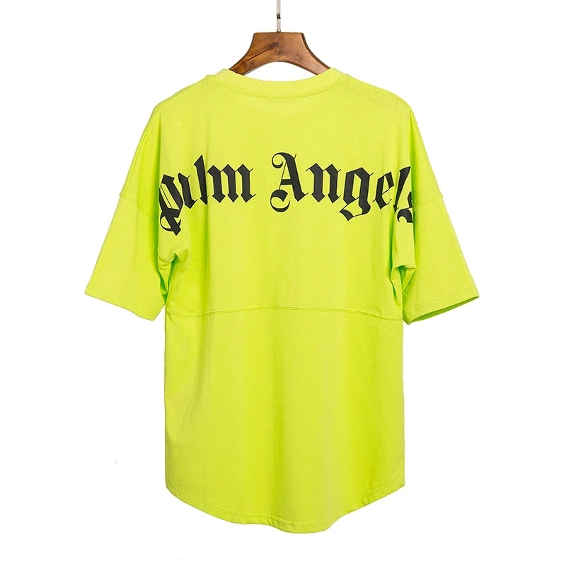 

Palm Angel t shirt Falling Shoulder Five-point Sleeve Arc Hem High Street Style Men's and Women's short-sleeved t-shirt