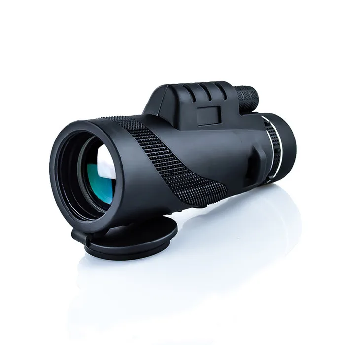 

80X100 optics zoom telescope monocular night vision outdoor camping hunting climb telescope, Black