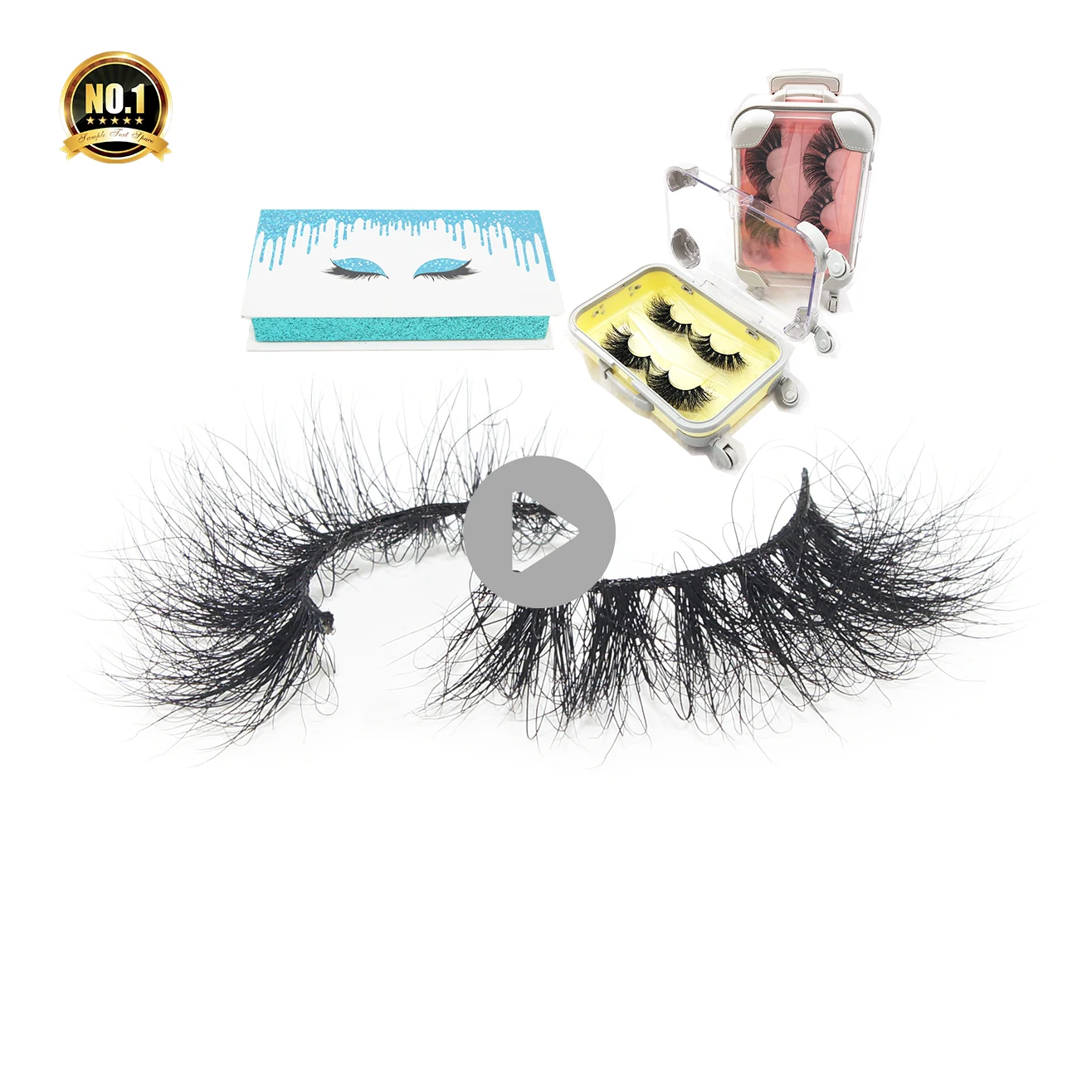 

Free samples custom own brand wholesale natural vendor customized boxes magnetic 3d mink eyelashes extension, Black