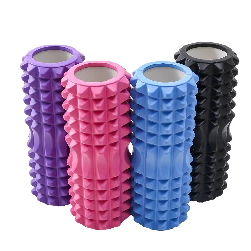 

Durable EVA High Density Tool Fitness Leg Muscle Massage yoga foam roller, Blue/red/purple/green/black 8colors