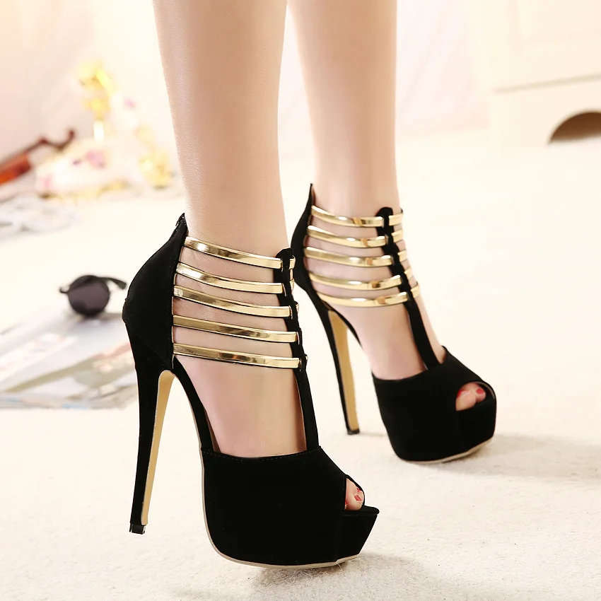 

Z56489B New design sandals lady low price open toe high heel sandals for women, As pictures
