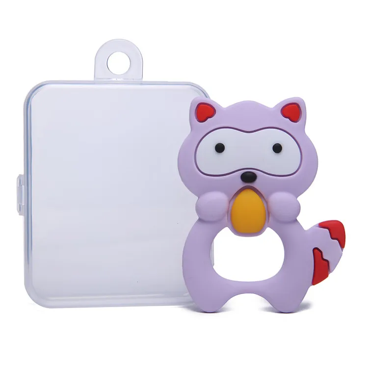 
Silicone Baby Elephat Teething Toys The Teether Holder Best for Sore Gums Pain Relief Eco Friendly BPA Free & Freezer Safe 