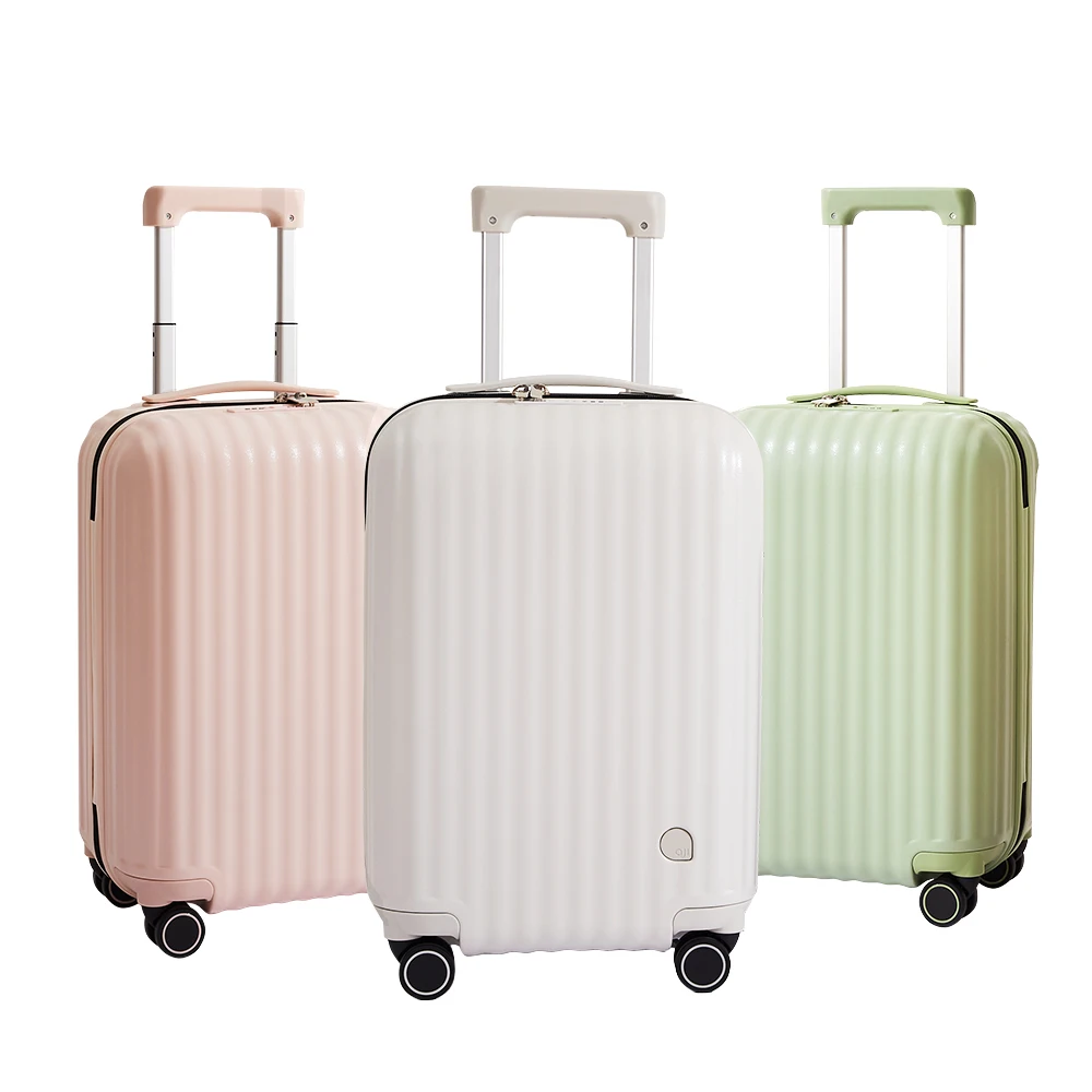 

18/20/24/26 Inches High Quality Luggage Case PC Women Luggage Suitcase Travel Rolling Fashion Trolley Case, 5 colors in stock