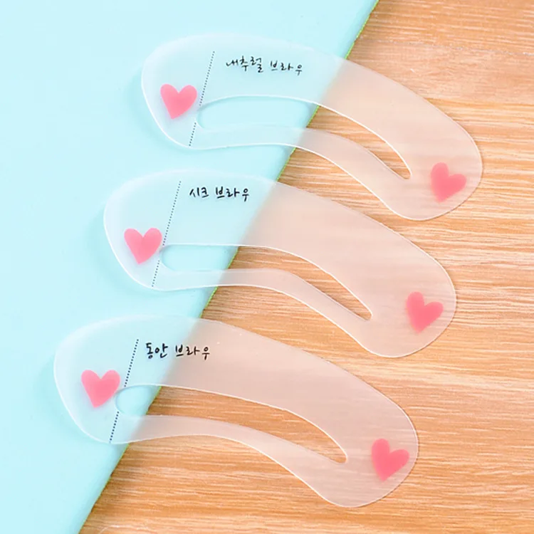 

Reusable Eyebrow Shapes Stencil Eyebrow Shaping Tool Makeup Accessory Magic Eyebrow Stencil Stickers, Transparent