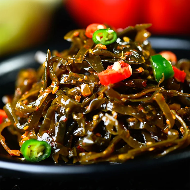 
Wholesale Low-fat Vegan Spicy Sea Kelp Kimchi Chips Potato Seaweed Snacks 