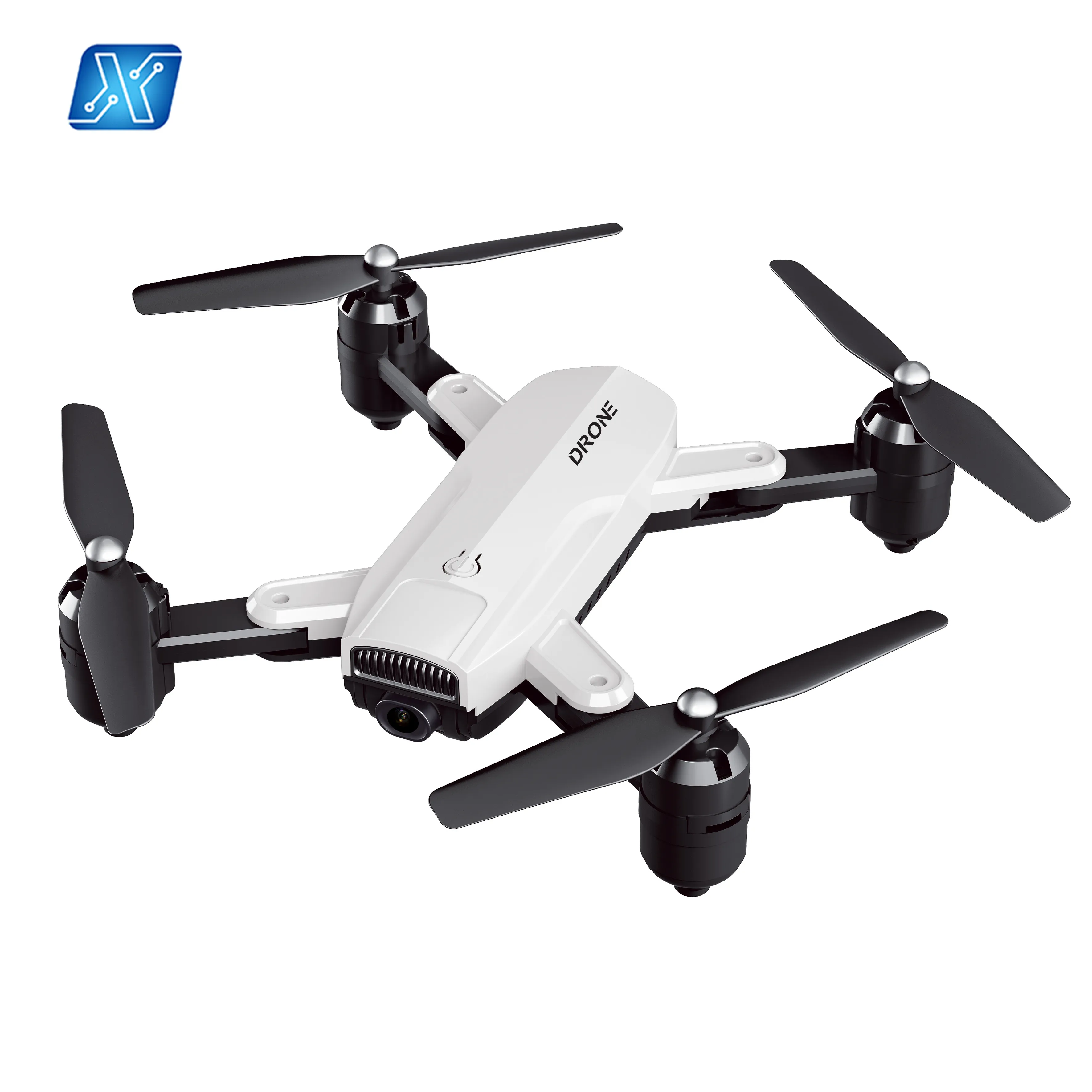 

Professional 4K HD Foldable Dron with Double Camera WiFi FPV Optical Flow Follow RC Quadcopter Helicopter Drone, Red/white/black