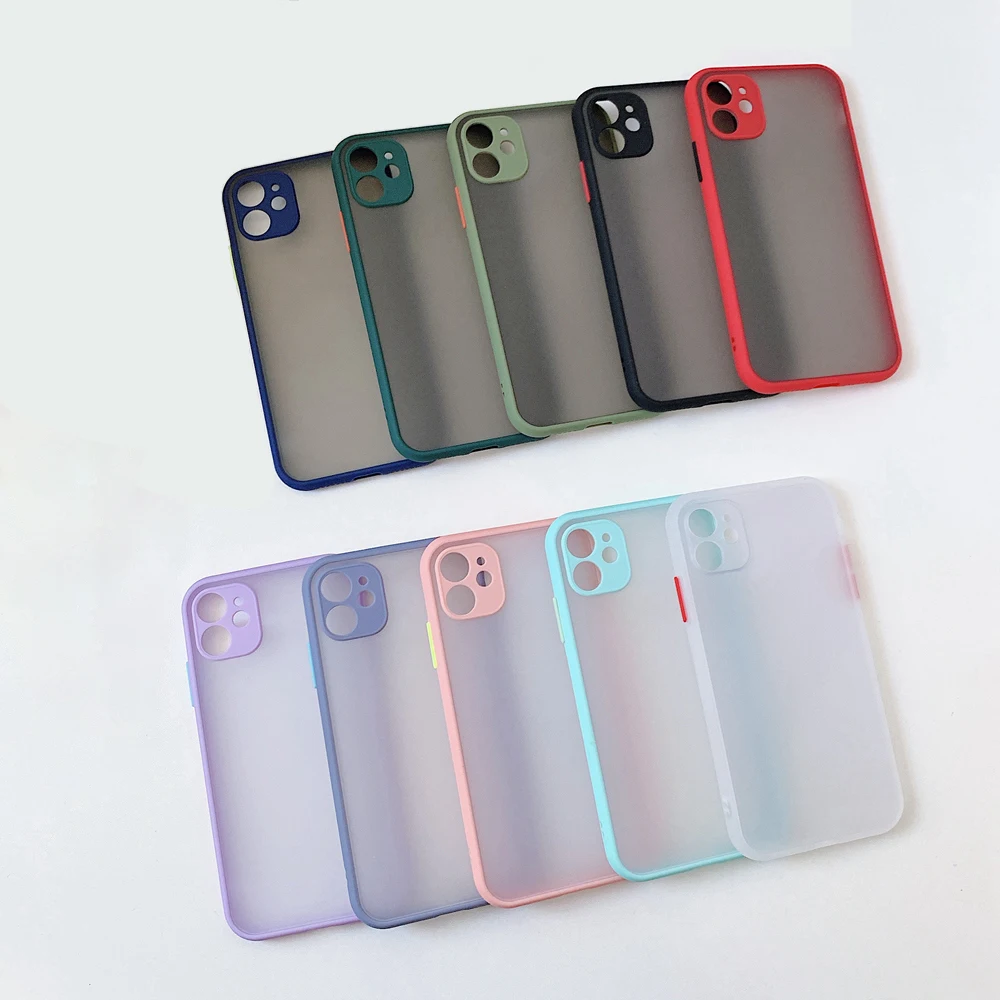 

Hot sell premium tpu mobile phone cases for iphone 12 11 pro max mini 7 8 plus cover fashion luxury case matte transparent funda, Picture